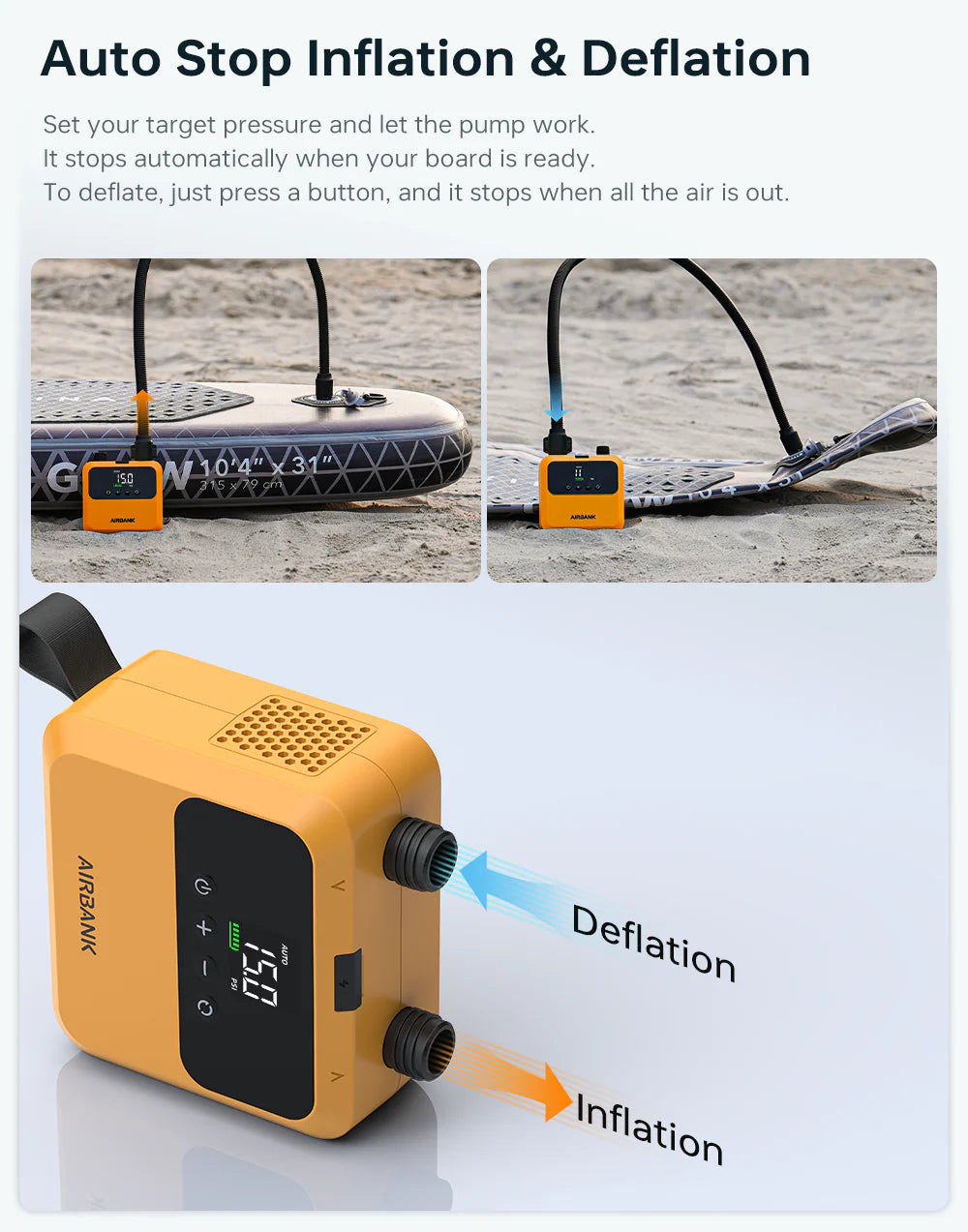 AIRBANK PULSE Pro Rechargeable Pump